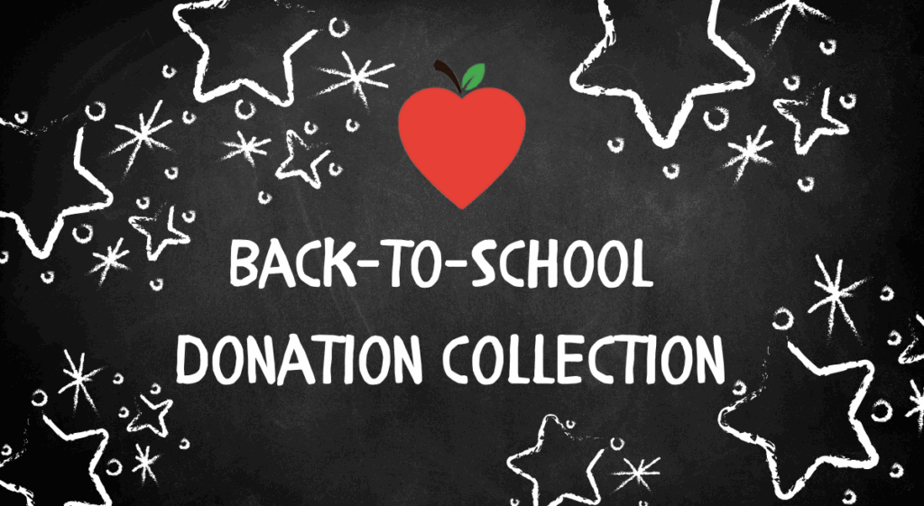 Back to school supply donation collection
