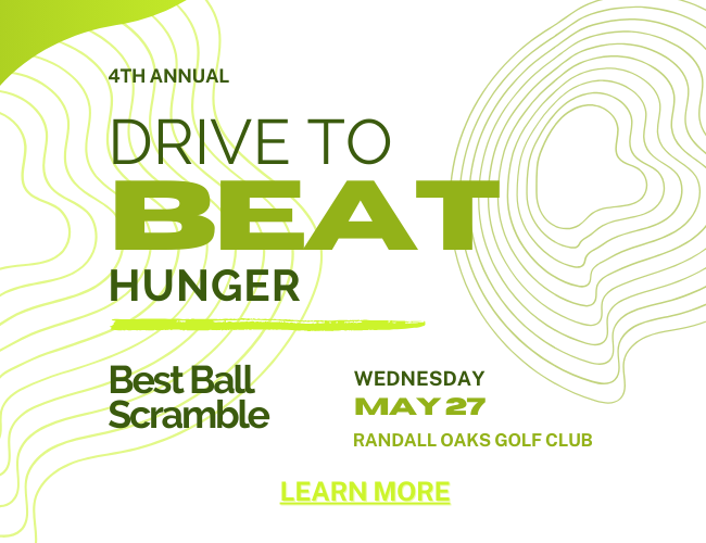 4th Annual Drive to Beat Hunger Best Ball Scramble May 27th at Randall Oaks Golf Course